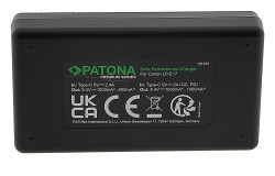 Зарядное устройство PATONA для двух батарей для CANON LP-E17, включая кабель USB-C- фото4