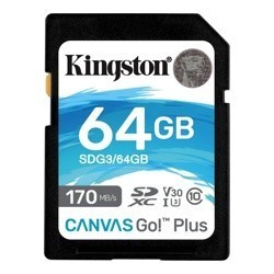 Карта памяти SDXC Kingston 64GB Canvas Go! Plus (SDG3/64GB)- фото