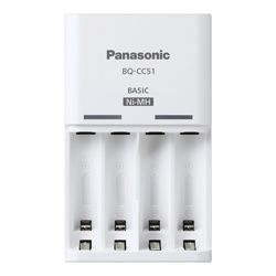 Зарядное устройство Panasonic Basic (BQ-CC51E) для 2 или 4 аккумуляторов типа AA/AAA Ni-MH, 10 часов- фото