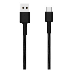 Соединительный кабель Xiaomi Mi Type-C Braided Cable (Black) SJV4109GL- фото