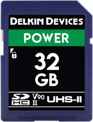 Карта памяти Delkin Devices Power SDHC 32GB 2000X UHS-II Class 10 V90 [DDSDG200032G]- фото