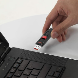 USB Flash SanDisk Cruzer Glide 256GB (черный) [SDCZ600-256G-G35]- фото4