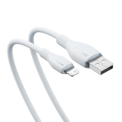 Кабель Baseus P10355700221-01 Pudding Series Fast Charging  Cable USB to iP 2.4A 2m Stellar White- фото5
