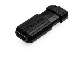 USB Flash Verbatim PinStripe 128GB черный (49071)- фото4