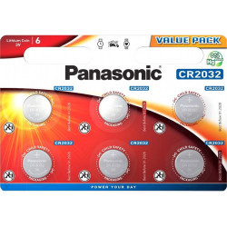 Батарейки Panasonic литиевые CR2032 блистер, 6 шт (CR-2032EL/6B)- фото