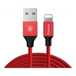 Кабель USB Lightning 1.2M 2A Yiven Cable Baseus красный CALYW-09- фото