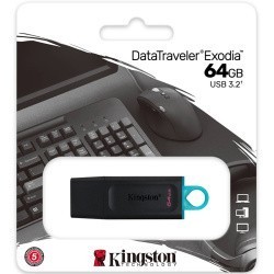 USB FLASH НАКОПИТЕЛЬ 64Gb Data Traveler Exodia USB3.2 DTX/64GB (DTX/64GB)- фото3