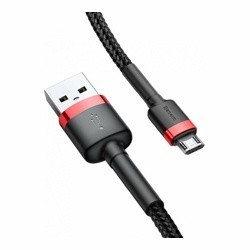 Baseus cafule Кабель USB для Micro 1.5A 2M Красный+Черный CAMKLF-C91- фото3