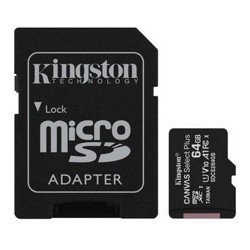 Карта памяти Kingston Canvas Select Plus microSDXC 64GB Class 10 UHS-I U1 + SD адаптер [SDCS2/64GB]- фото