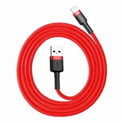 Baseus cafule кабель USB For lightning 2.4A 1M красный CALKLF-B09- фото2