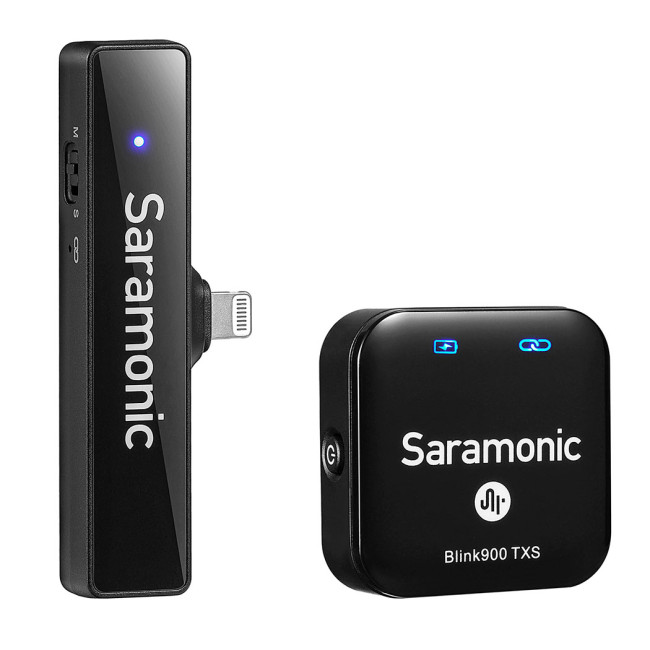 Радиосистема Saramonic Blink900 S3 (TX+RXDi) приемник + 1 передатчик, разъем Lightning - фото2 Радиосистема Saramonic Blink900 S3 (TX+RXDi) приемник + 1 передатчик, разъем Lightning - фото2
