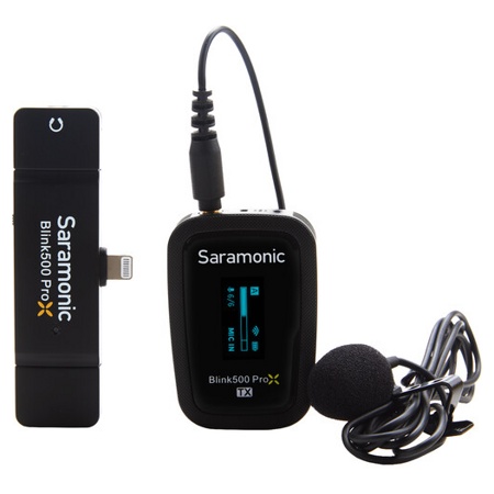 Saramonic Blink500 ProX B3 (TX+RXDI) Радиосистема 2,4Ггц приемник + передатчик, Lightning (iPhone) - фото2 Saramonic Blink500 ProX B3 (TX+RXDI) Радиосистема 2,4Ггц приемник + передатчик, Lightning (iPhone) - фото2